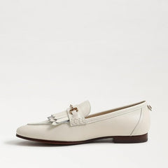 Sam Edelman Lacy Modern Ivory Fashion Slip On Rounded Toe Dress Loafers