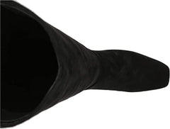Sam Edelman Leigh Black Pointed Toe Spooled Heel Knee High Fashion Tall Boots