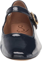 Sam Edelman Michaela Royal Navy Mary Jane Ankle Strap Square Toe Dress Flats
