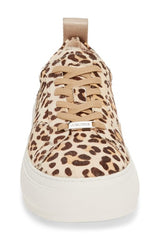 JSlides Women's COURTO Lace-up Round toe Platform Sneaker, NAT LEOPARD PON