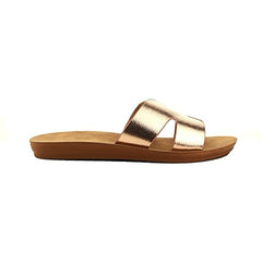 Cape Robbin Everyday H Greece Modern Slip-on Slide Open Toe Sandals Rose Gold