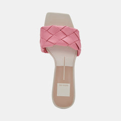 Dolce Vita Moly Petal Pink Stella Slip On Squared Open Toe Block Heeled Sandals