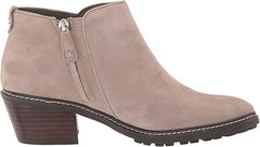 Sam Edelman Pryce Putty Suede Stacked Block Heel Pull On Fashion Ankle Boots 6