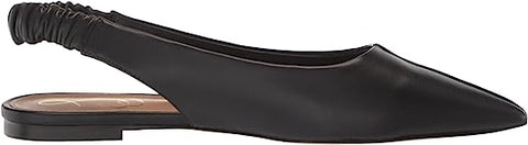 Sam Edelman Whitney Black Slip On Slingback Strap Pointed Toe Fashion Flat Shoes