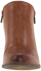 Lucky Brand Basel Ankle Bootie Toffee Brown Leather Wide Width Boot