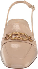 Sam Edelman Teana Chai Latte Slingback Squared Toe Block Heeled Classic Pumps