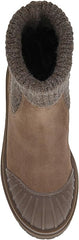 Sam Edelman Steele Sepia Taupe Rounded Toe Pull On Chunky Lug Sole Ankle Booties