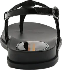 Sam Edelman Naomi Black Slip On Open Toe Buckle Adjustable Ankle Straps Sandals