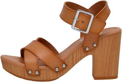 Cushionaire Sayer Honey Fashion Ankle Strap Open Toe Platform Heeled Sandals