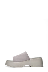 KK PAIR OF KINGS Platform Sandals Women Wedges Slides Chunky Heels Wedge Sandals Fabric Mule Fitted Cloud Lightweight Shoes Slipper +Memory Foam