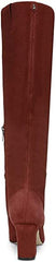 Sam Edelman Sulema Brick Block Heel Pointed Toe Zipper Leather Knee High Boots