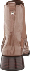 Sam Edelman Torance Portobello Square Toe Stacked Block Heel Pull On Ankle Boots