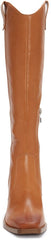 Vince Camuto Afelia Light Cognac Zipper Closure Squared Toe Western Tall Boots