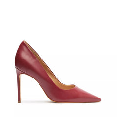 Schutz Lou Garnet Slip On Pointed Toe Slimmed-Down Stiletto Heeled Pumps