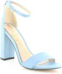 Sam Edelman Yaro True Blue Block Heel Ankle Strap Open Toe Dress Heeled Sandals