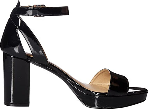 Chinese Laundry Go On Black Ankle Strap Pointed Toe Block Heel Platform Sandals