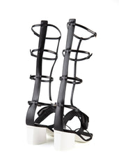 Lanvin Paris Gladiator Black White Block Heel Premium Leather Open Toe Sandals