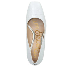 Sam Edelman Beth Bright White Stiletto Heel Pointed Toe Slip On Fashion Pumps