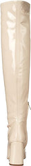Sam Edelman Cosette Chai Latte Squared Toe Block Heel Over Knee Fashion Boots