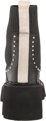 Dolce Vita Hoven Stud H2O Black Leather Pull On Rounded Toe Chunky Platform Boot