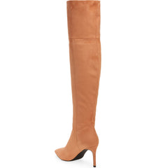 Jeffrey Campbell PILLAR-HI Blush Suede High Heel Pointed Toe Over Knee Boots