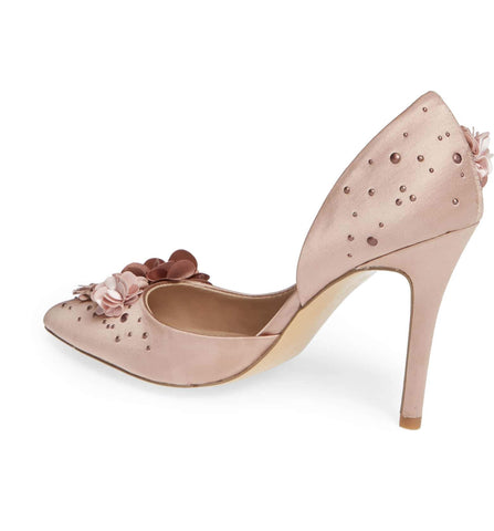 CHARLES BY Charles David Women's Poloma TAUPE Embellished Pump (5, TAUPE)