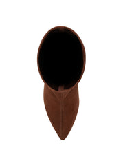 Jessica Simpson Vallrie Nut Brown High Heel Over The Knee Suede Pointed Toe Boot