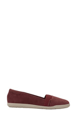 Easy Spirit Bounce Round Dark Red Toe Slip On Ultra Light Cushioned Ballet Flats