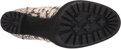 Vince Camuto Erettie Black White Snake Fashion Platform Block High Heel Booties