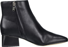 Circus By Sam Edelman Daysi Black Pointed Toe Back Zipper Kitten Heel Ankle Boot