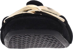 Sam Edelman Mimi Black Leather Slip On Squared Toe Golden Accent Ballet Flats