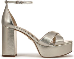 Sam Edelman Jullian Jute Leather Open Toe Ankle Strap Block Heeled Sandals