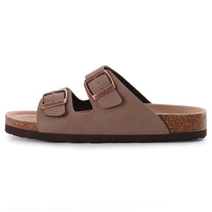 Unisex Cork Footbed Slides Arch Support Adjustable Buckle Summer Sandals 9