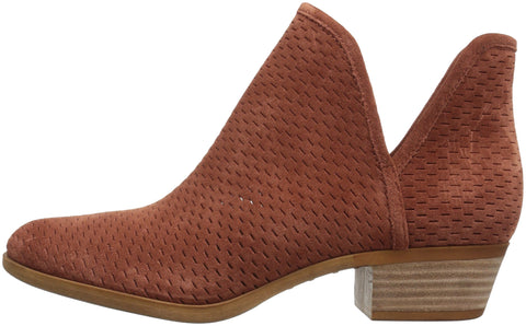 Lucky Brand Women's Baley Ankle Boot Cognac Tan Cut Out Ankle Bootie