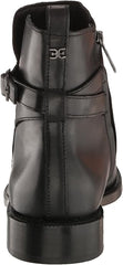 Sam Edelman Nolynn Black Leather Fashion Buckle Rounded Toe Ankle Booties