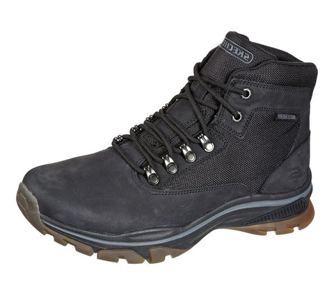 Skechers Ralcon Lorken Lace Up Rounded Toe Leather Combat Ankle Casual Boots