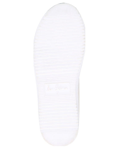 Sam Edelman Spence White Black Velcro Strap Round Toe Fashion Platform Sneakers