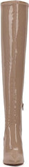 Jessica Simpson Over the Knee Boot Abrine Nude Patent Side Pointed Toe Boots