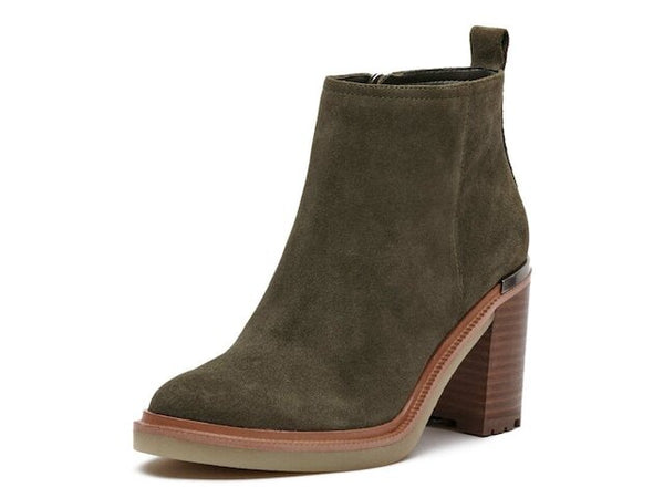 Vince Camuto Gorgan Agave Zipper Closure Rounded Toe Ankle Heeled Boot