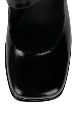Jeffrey Campbell Chillin Double-Stacked Platform Mary-Jane Pumps Black Box