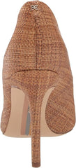 Sam Edelman Hazel Cuoio Leather Stiletto Heeled Slip On Pointed Toe Dress Pumps