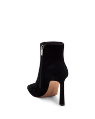 Vince Camuto Taileen Black Square Toe Covered Stiletto Heeled Ankle Dress Bootie