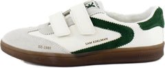 Sam Edelman Talia Optic White/Bright Pine Rounded Toe Low Top Flat Sneakers