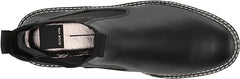 Dolce Vita Moana H2O Black Leather Pull On Rounded Toe Lugged Sole Ankle Boots