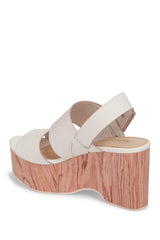 Kelsi Dagger Brooklyn Nash Off White Platform Wedge Open Toe Dress Sandals