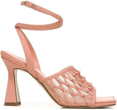 Sam Edelman Candice Canyon Clay Ankle Strap Square Open Toe Spool Heeled Sandal