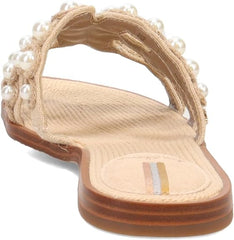 Sam Edelman Bay Summer Sand Slide Mule Open-Toe Slip-On Leather Flats Sandals