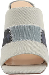 Jessica Simpson Aishia Light Vintage Mule Open Squared Toe Slip On Wedge Sandals