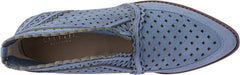 Cecelia New York Tate Indi Blue POinted Toe Cutout Western Bootie Pull On Boots