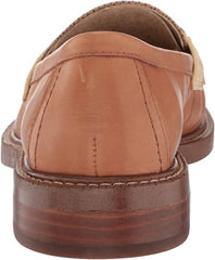 Sam Edelman Cammi Light Cuio Brown/Chai Cream/Eggshell Almond Toe Slip On Loafer